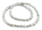 The Bead Chest 8x5mm Metal Skull Beads for Jewelry Making – Silver Finish – 16 Inch Strand, Durable Brass Base, Hole Size 1-2mm – DIY Crafts, Necklaces, Bracelets, Tribal & Goth Designs